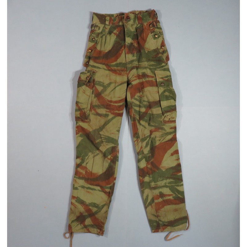 PANTALON DE TREILLI CAMOUFLE MODELE 1947-56 PARACHUTISTES ALGERIE LEGION ETRANGERE TAP PETITE TAILLE