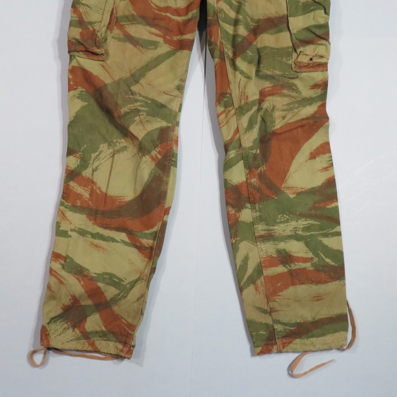 PANTALON DE TREILLI CAMOUFLE MODELE 1947-56 PARACHUTISTES ALGERIE LEGION ETRANGERE TAP PETITE TAILLE