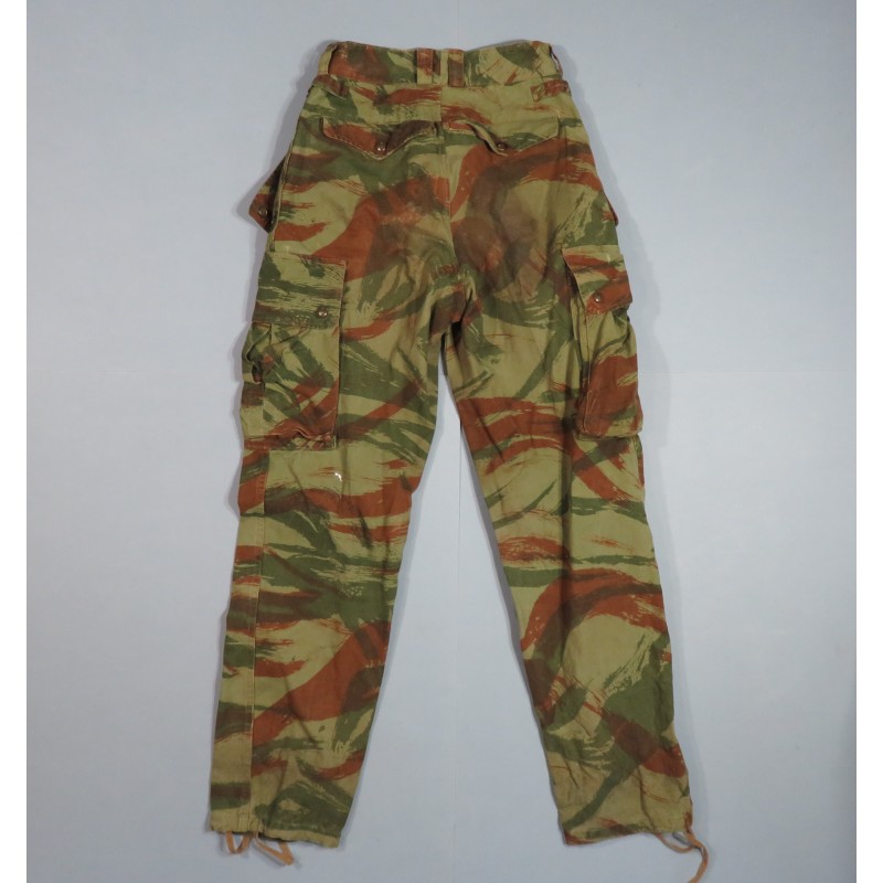 PANTALON DE TREILLI CAMOUFLE MODELE 1947-56 PARACHUTISTES ALGERIE LEGION ETRANGERE TAP PETITE TAILLE