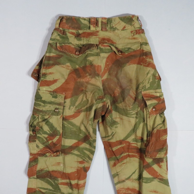 PANTALON DE TREILLI CAMOUFLE MODELE 1947-56 PARACHUTISTES ALGERIE LEGION ETRANGERE TAP PETITE TAILLE