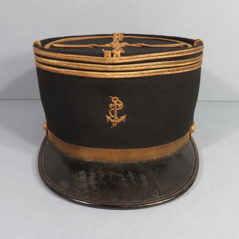 KEPI DE CAPITAINE INFANTERIE ET ARTILLERIE COLONIALE MODELE 1919 - 1931 OFFICIER SECONDE GUERRE TAILLE 58