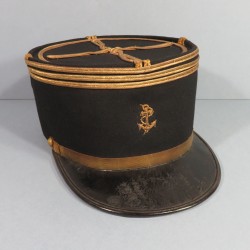 KEPI DE CAPITAINE INFANTERIE ET ARTILLERIE COLONIALE MODELE 1919 - 1931 OFFICIER SECONDE GUERRE TAILLE 58