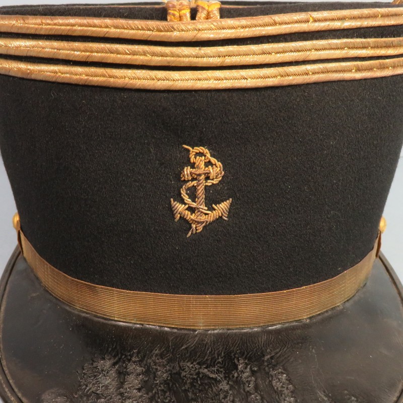 KEPI DE CAPITAINE INFANTERIE ET ARTILLERIE COLONIALE MODELE 1919 - 1931 OFFICIER SECONDE GUERRE TAILLE 58