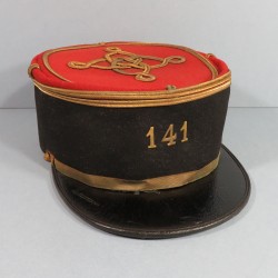 KEPI POLO DE LIEUTENANT DU 141 ème REGIMENT D'INFANTERIE DE LIGNE 1910 - 1920 TAILLE 58