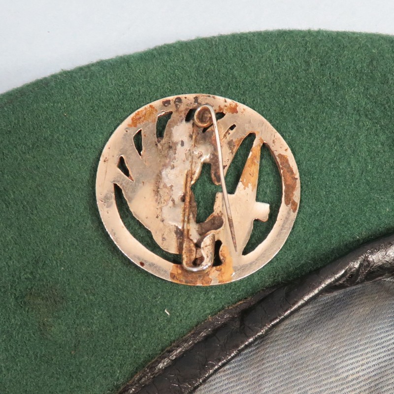 BERET VERT EN 3 PARTIES PARACHUTISTE MODELE 1947 DU REP LEGION ETRANGERE TAP INDOCHINE ALGERIE