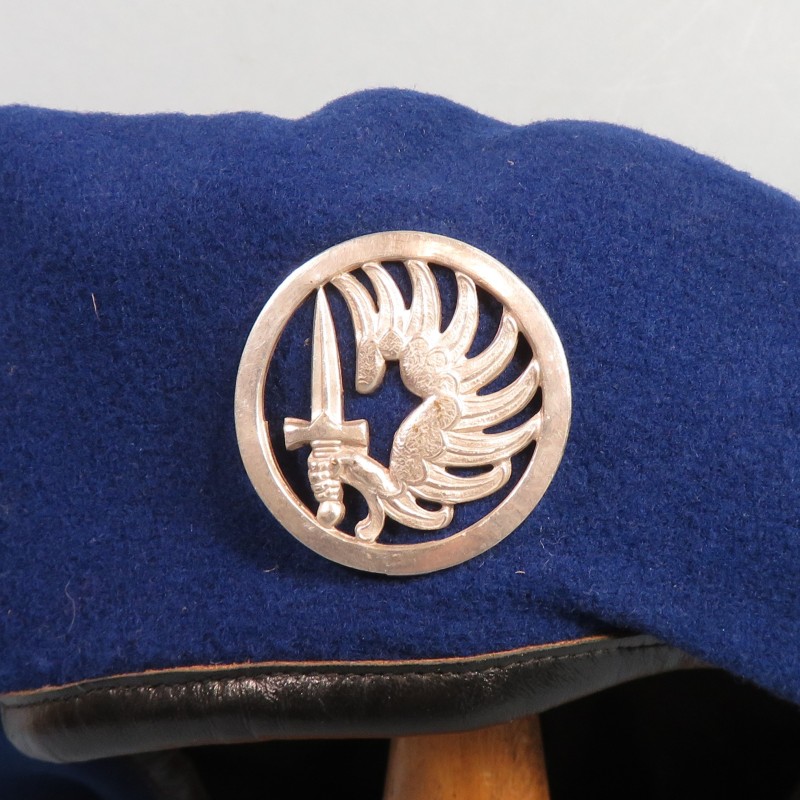 PARATROOPER BLEU HAT ALGERIAN WAR 1953-56 BADGE DRAGO ROMAINVILLE