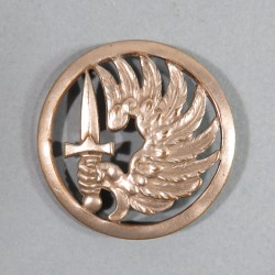 INSIGNE DE BERET PARACHUTISTE FABRICATION MOURGEON ANNEES 1950 TAP INDOCHINE ALGERIE