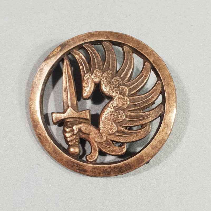 INSIGNE DE BERET PARACHUTISTE FABRICATION DRAGO RUE BERANGER 1946 - 1950 TAP INDOCHINE ALGERIE