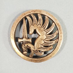 INSIGNE DE BERET PARACHUTISTE FABRICATION DRAGO RUE BERANGER 1946 - 1950 TAP INDOCHINE ALGERIE