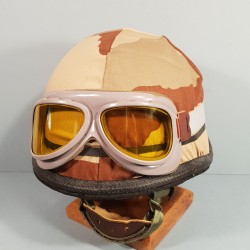 CASQUE F1 CAMOUFLE DAGUET GUERRE DU GOLF 1990 - 1991 COUVRE CASQUE ET LUNETTES BOLLE LEGION ETRANGERE DESERT STROM