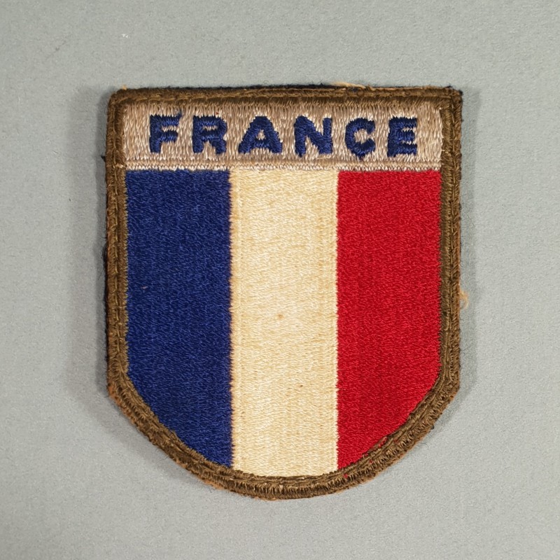 INSIGNE D'EPAULE EN TISSU PATCH FRANCE 1 ère ARMEE DEBARQUEMENT RHIN et DANUBE LIBERATION 1944 1945 TOA