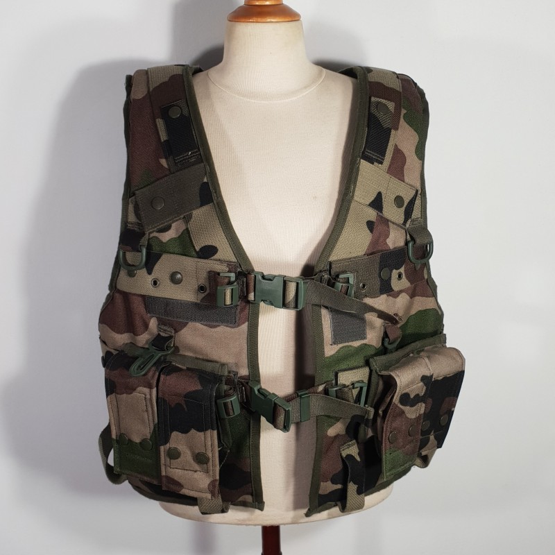 GILET D’ASSAUT FRANCAIS CAMOUFLAGE CENTRE EUROPE TAILLE GT FABRICATION SEYNTEX 2002