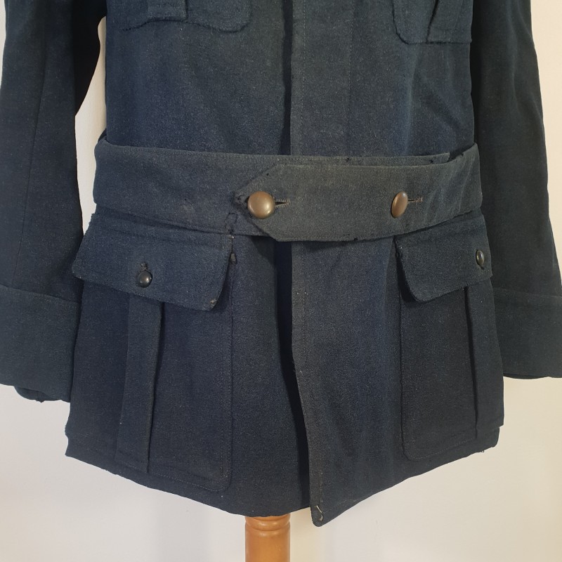 RARE !! VESTE D'UNIFORME OFFICIER OU SOUS OFFICIER MODELE 1913 EN DRAP GRIS DE FER BLEUTE DEBUT DE LA GUERRE 1914 1918