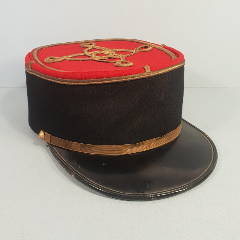 KEPI POLO D'ADJUDANT CHEF SANS CHIFFRE DE REGIMENT D'INFANTERIE DE LIGNE 1910 - 1920 TAILLE 58