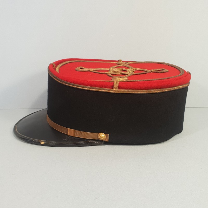 KEPI POLO D'ADJUDANT CHEF SANS CHIFFRE DE REGIMENT D'INFANTERIE DE LIGNE 1910 - 1920 TAILLE 58