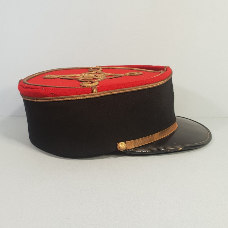 KEPI POLO D'ADJUDANT CHEF SANS CHIFFRE DE REGIMENT D'INFANTERIE DE LIGNE 1910 - 1920 TAILLE 58