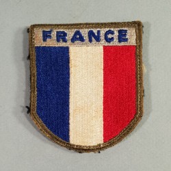 INSIGNE D'EPAULE EN TISSU PATCH FRANCE 1 ère ARMEE DEBARQUEMENT RHIN et DANUBE LIBERATION 1944 1945 TOA