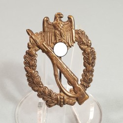 ALLEMAGNE INSIGNE ASSAUT INFANTERIE BADGE DE POITRINE COMBAT ALLEMAND SECONDE GUERRE FABRICANT OTTO SCHICKLE