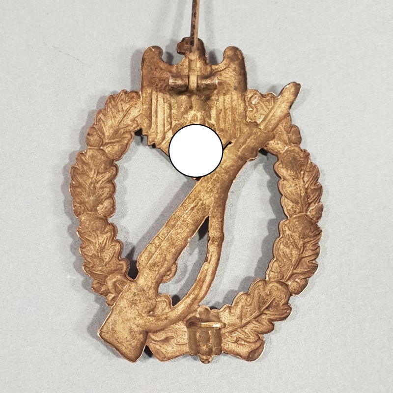 ALLEMAGNE INSIGNE ASSAUT INFANTERIE BADGE DE POITRINE COMBAT ALLEMAND SECONDE GUERRE FABRICANT OTTO SCHICKLE