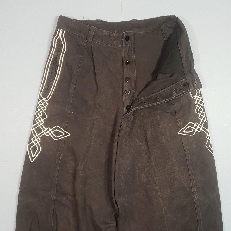 PANTALON SAROUEL FLOTTARD NOIR FANTAISIE ARMEE D'AFRIQUE SPAHIS MEHARISTES TIRAILLEURS LEGION ETRANGERE CSPL