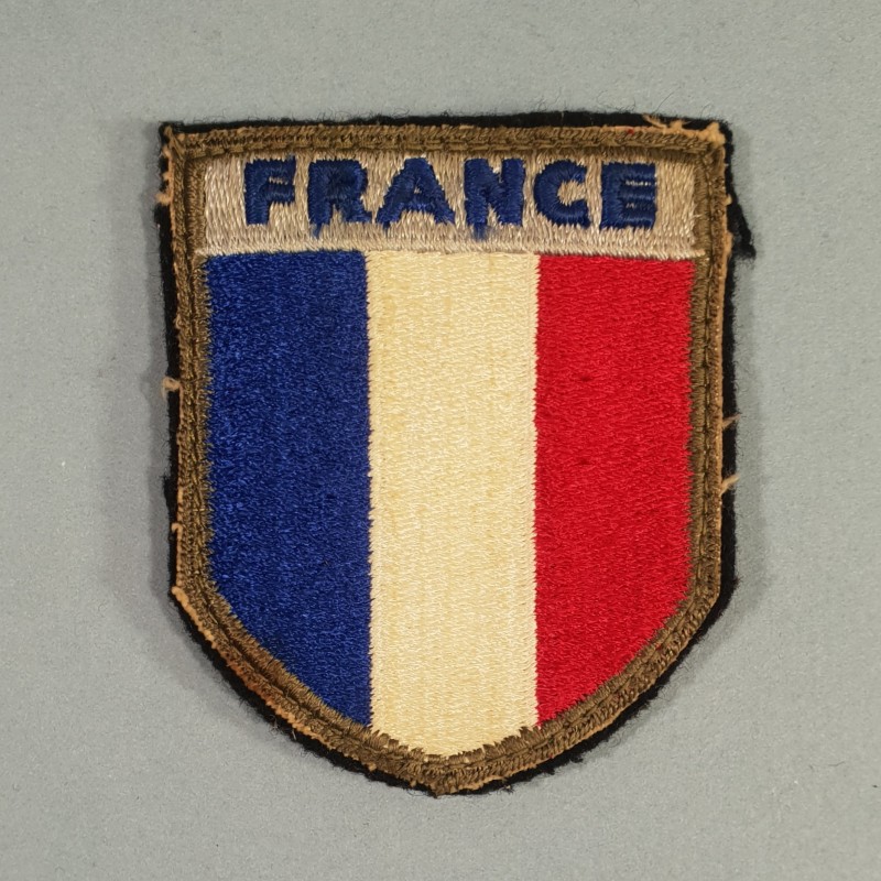 INSIGNE D'EPAULE EN TISSU PATCH FRANCE 1 ère ARMEE DEBARQUEMENT RHIN et DANUBE LIBERATION 1944 1945 TOA