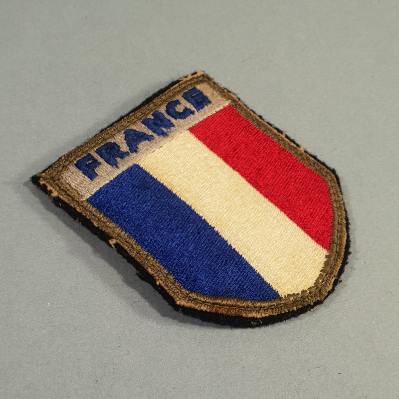 INSIGNE D'EPAULE EN TISSU PATCH FRANCE 1 ère ARMEE DEBARQUEMENT RHIN et DANUBE LIBERATION 1944 1945 TOA