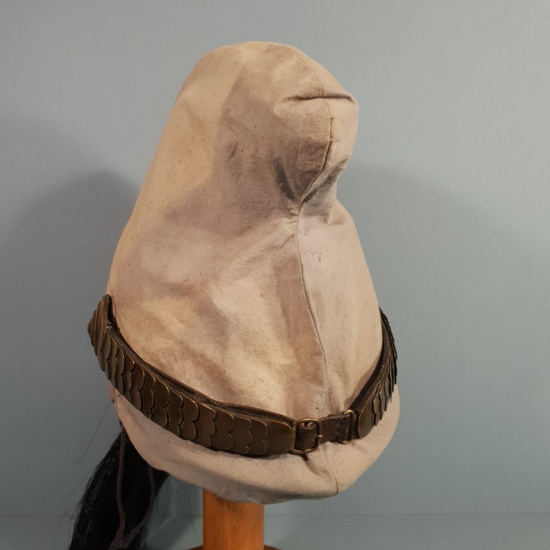 CASQUE DE DRAGON MODELE TROUPE 1874 AVEC SON COUVRE CASQUE CAVALERIE FRANCAISE GUERRE 1914 1918