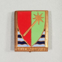 INSIGNE MILITAIRE 1 ère ARMEE DE LIBERATION RHIN ET DANUBE FAB. DRAGO PARIS RUE BERANGER