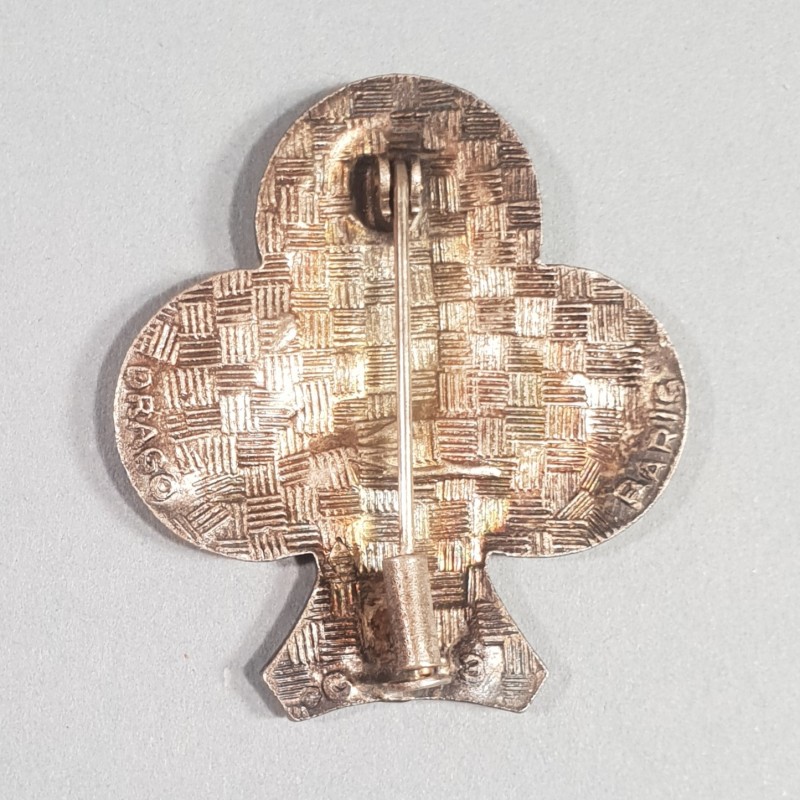 INSIGNE MILITAIRE 35 ème RI REGIMENT D'INFANTERIE FABRICATION EN ARGENT POINCONNEE DRAGO PARIS