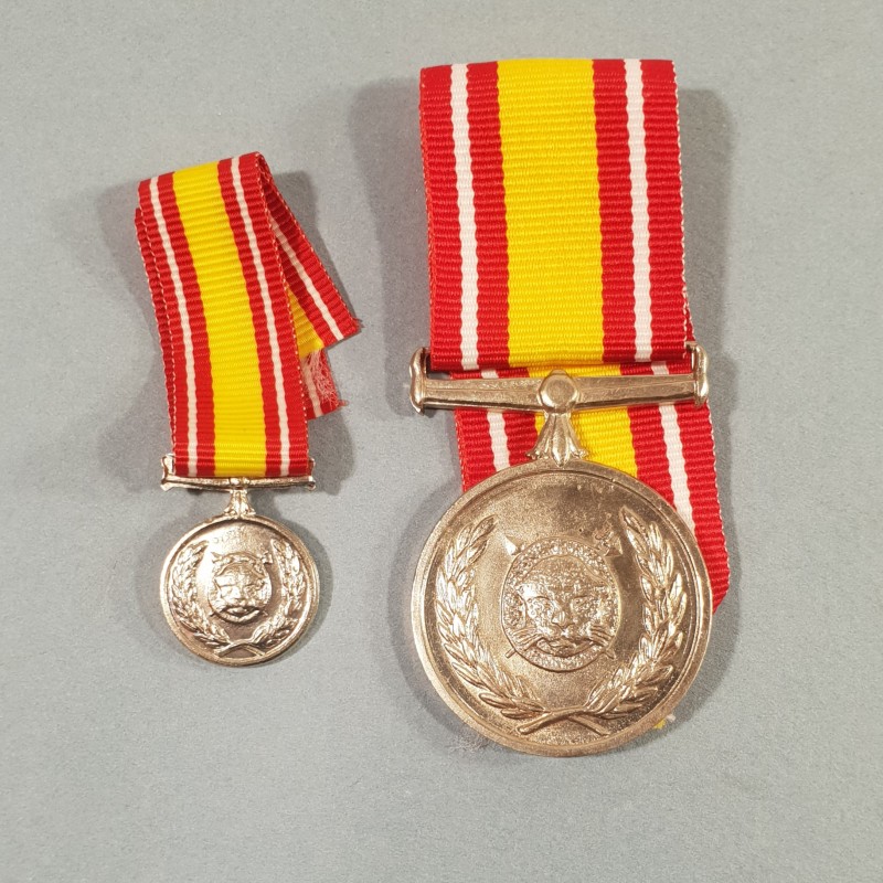 BOPHUTATSWANA AFRIQUE DU SUD MEDAILLE DEFENSE ANTITERRORISTE GENERAL SERVICE DEFENCE SOUTH AFRICA MEDAL °