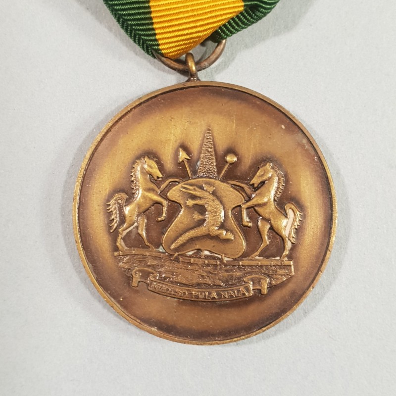 LESOTHO AFRIQUE DU SUD MEDAILLE DES FORCES DE DEFENSE LONG SERVICE ET BONNE CONDUITE LSGC SOUTH AFRICA MEDAL °