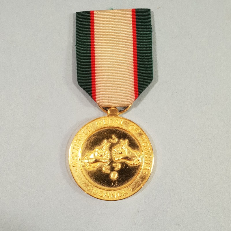 OUGANDA AFRIQUE DU SUD MEDAILLE DES VOLONTAIRES CIVILS NALUBALE MECDAILLE D'HONEUR SOUTH AFRICA UGANDA MEDAL °