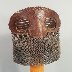 MASQUE DE PROTECTION FACIALE DE CONDUCTEUR DE CHAR MODELE 1918 FABRICATION ANGLAIS UTILSEE PAR LES FRANCAIS A PARTIR D'AOUT 1918