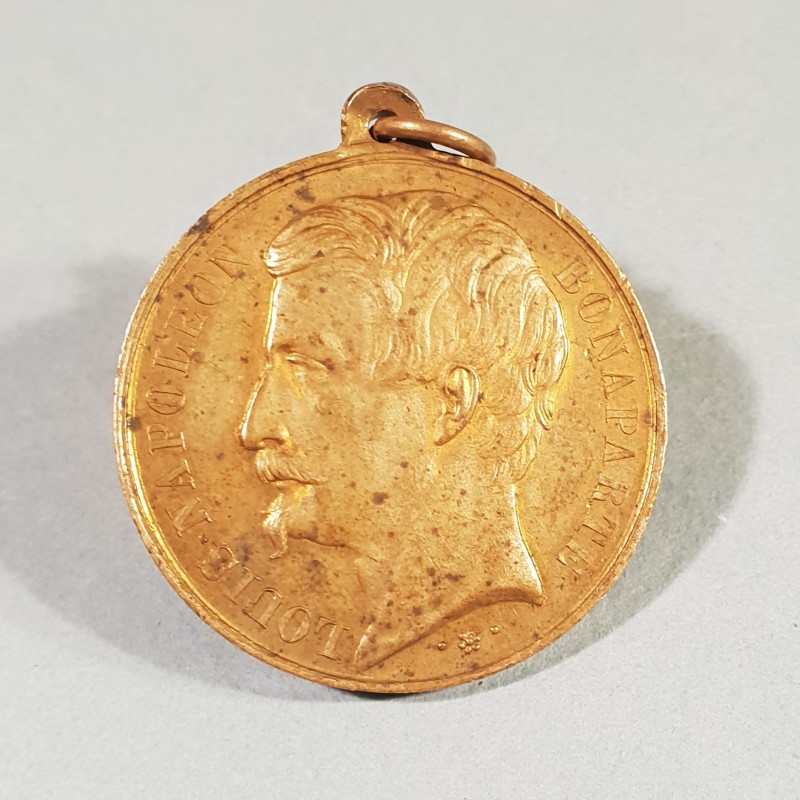 MEDAILLE NAPOLEON BONAPARTE ACCLAMATION EN FAVEUR DU PLEBISCITE DU 2 DECEMBRE 1851 OUI A 7 500 000