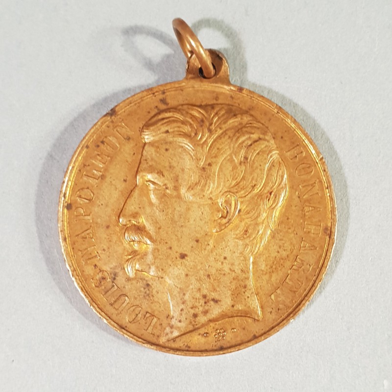 MEDAILLE NAPOLEON BONAPARTE ACCLAMATION EN FAVEUR DU PLEBISCITE DU 2 DECEMBRE 1851 OUI A 7 500 000