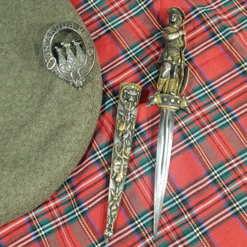 DAGUE ROMANTIQUE ARCHER ECOSSAIS 1860 XIX ème SIECLE SCOTISH ARCHER ROMANTIC DAGGER 19TH CENTURY