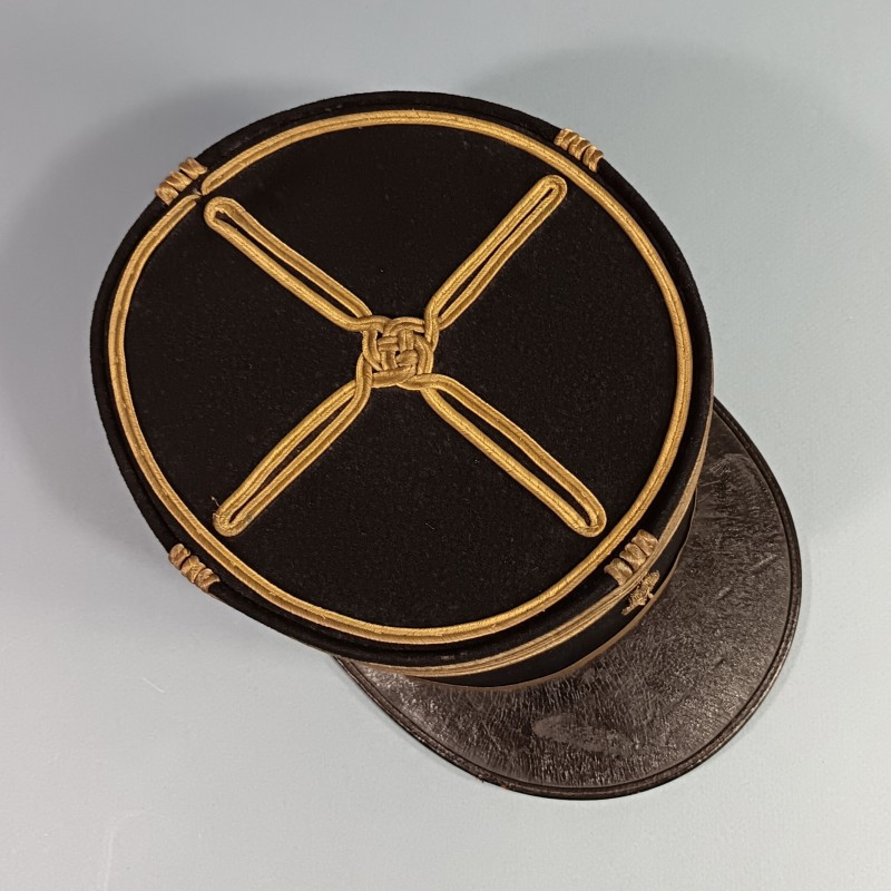 KEPI MODELE 1919 1931 DE COMMANDANT DE L'INFANTERIE ET DE L'ARTILLERIE COLONIALE ANNEES 1940 TAILLE 58